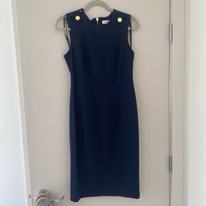 Calvin Klein navy work dress